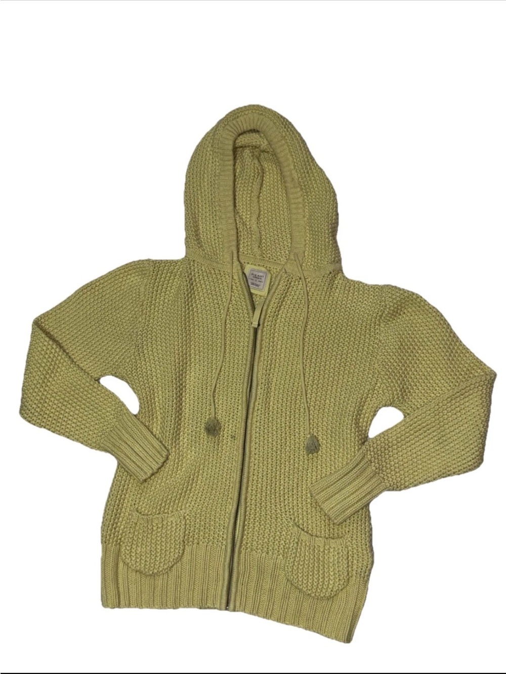 Y2K Vintage 2007 Full Zip Knit Hooded Long Body Sweater cardigan SZ.L/G